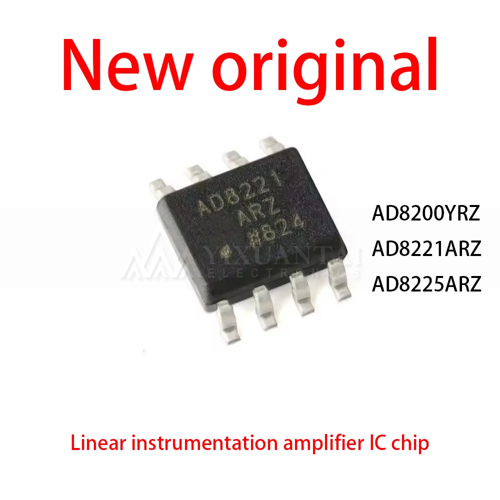 5Pcs SOP8 New original AD8200YRZ AD8221ARZ AD8225ARZ AD8200 AD8221 AD8225 Linear instrumentation amplifier IC chip