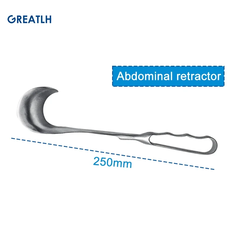 Stainless Steel Retractor S Retractor Appendix Retractor Big Belly Hook Deep Thyroid Hook Medical Instrument