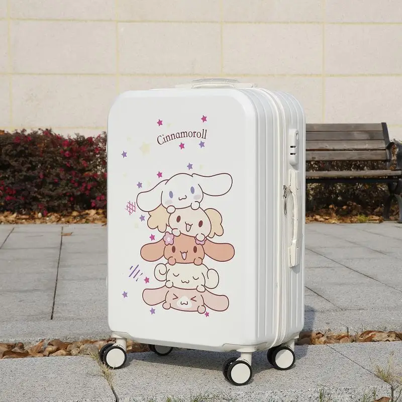 Cinnamoroll Kawaii Sanrio Anime Luggage Password Suitcase Cute Cartoon Lightweight  Trolley Box Boarding Storage Case Gifts