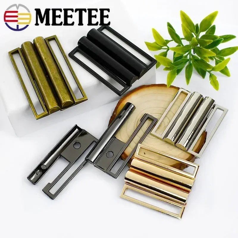 3Pcs 30-80mm Metal Belt Buckle Hasp Combined Button for Coat Down Jacket Garment Waistband Sewing Closure Clasp Accessory Kit view 5