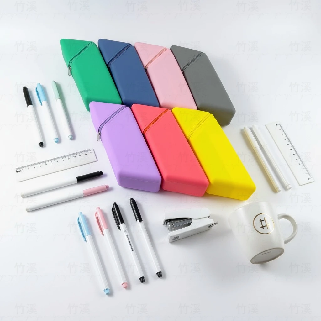 Складной держатель для ручек, расширяемый силиконовый настольный органайзер для офиса и учебы, компактный портативный подарок для студентов, учителей