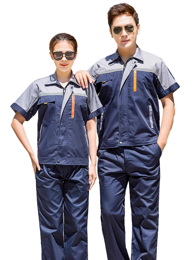 Men's and Women's Welding Uniforms Mechanic Repairman Working Coveralls Car Repair Workshop Warehouse Workwear Working men's Set