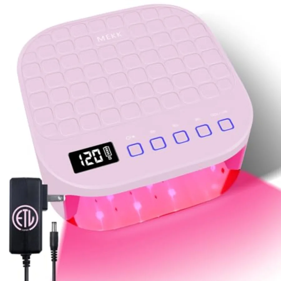 

Беспроводная УФ-LED лампа для ногтей 54 Вт, УФ-лампа для гель-лака с удобной для рук красной подсветкой, автоматическим датчиком, профессиональная лампа для быстрой полимеризации