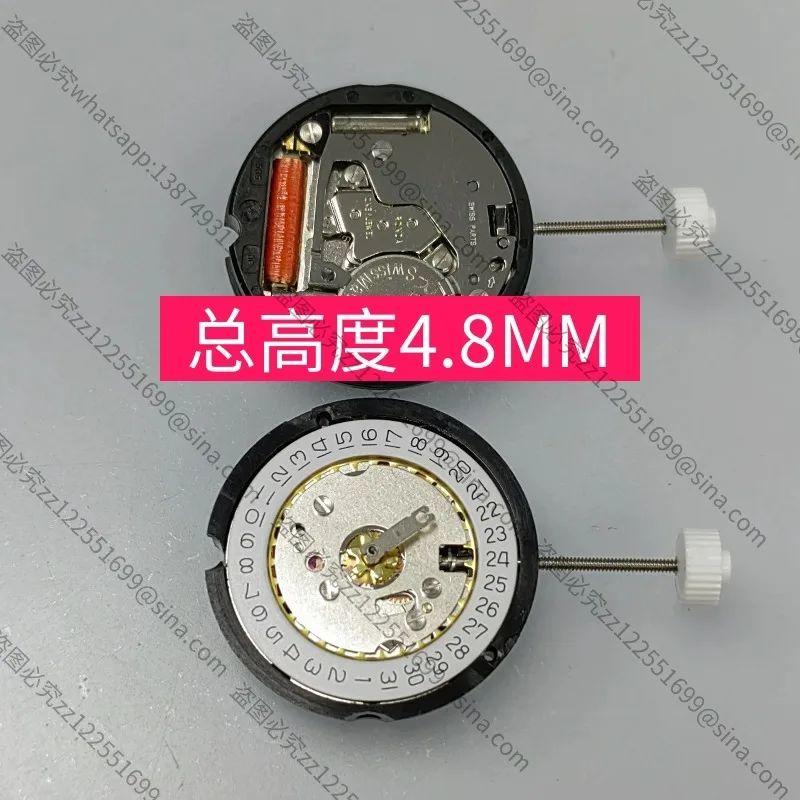 For Watch Movement Accessories New 585-H2 Calibre 3-hand 2-tube Single Calendar MovementSwiss OriginalMovement