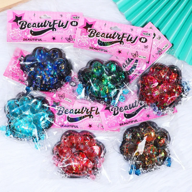 Sterrenverlichte Hemel Grote Kat Poot Squishy Fidget Speelgoed Zacht Langzaam Rebound Stress Relief Speelgoed Pinch Decompressie Cadeau Kat Klauw Knijpspeeltje