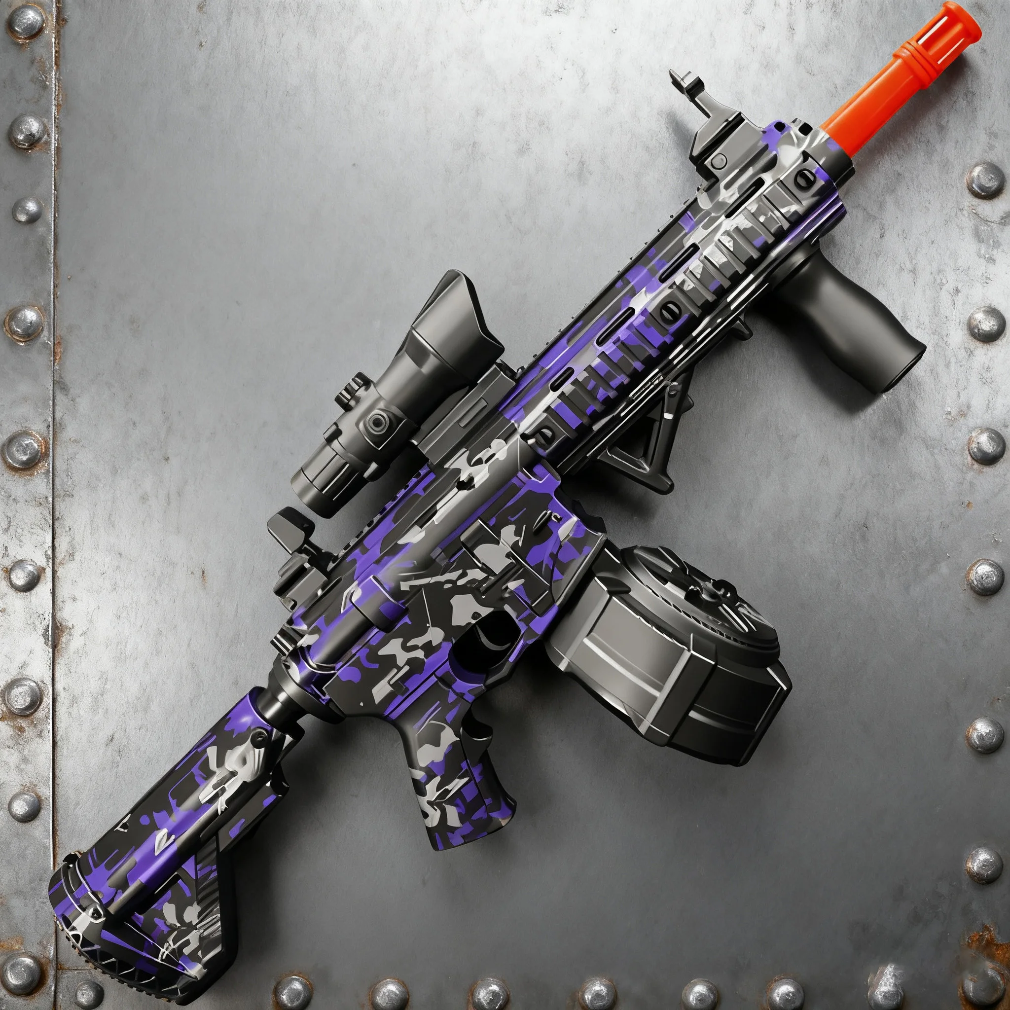 7.4V High Voltage Long Range Gel Blasters 500 Rounds Full Auto Electric Outdoor Team Game Blaster Gun Toy for Adults and Teens