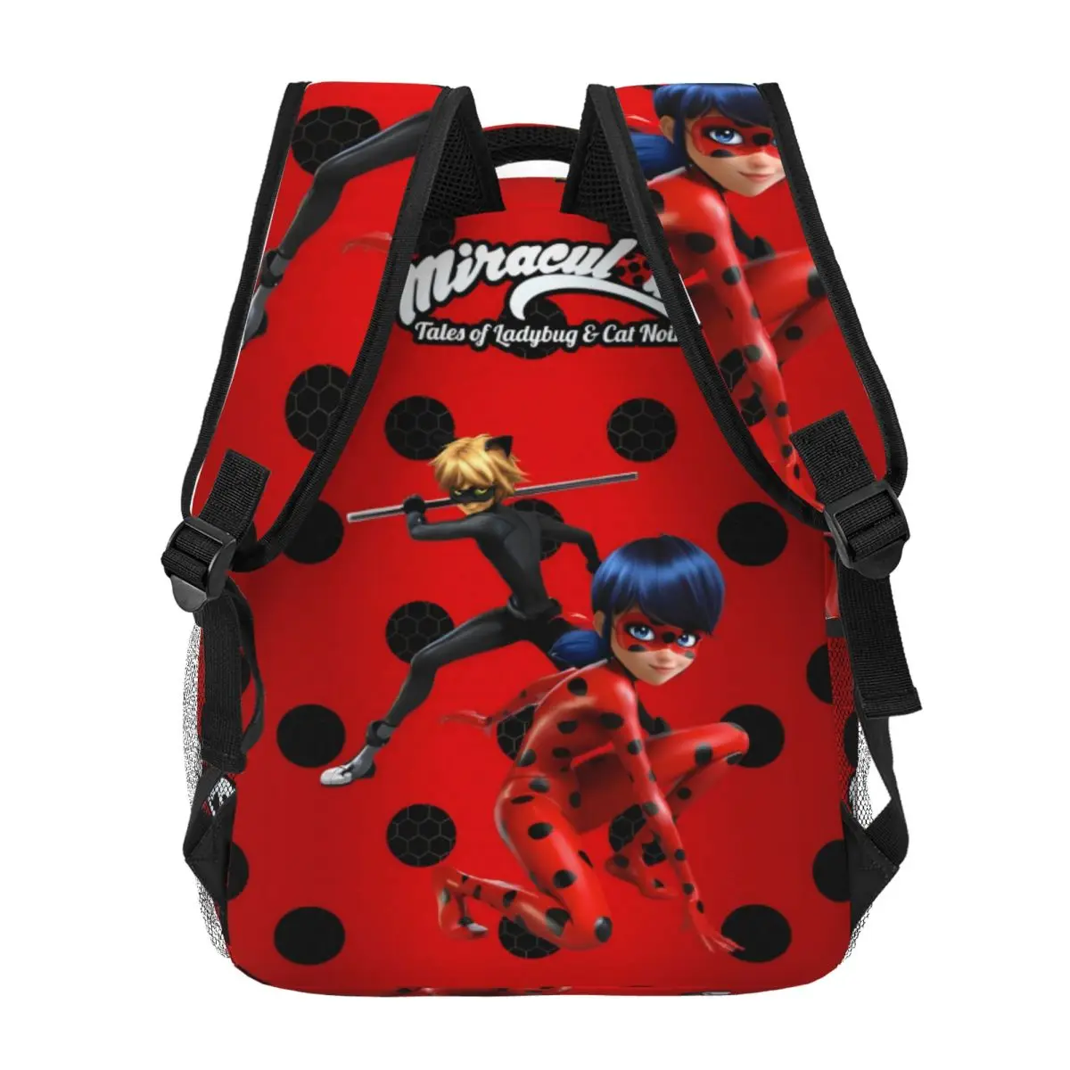 Miraculous Ladybug Nieuwe Mode Hoge Capaciteit Waterdichte College Rugzak Trendy Laptop Reisboek Tas 17Inch