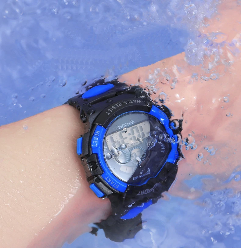 Mode Casual Lichtgevende Waterdichte Drop-Proof Elektronisch Horloge Voor Jongens En Meisjes, Outdoor Sport Party Kerst Verjaardagscadeaus