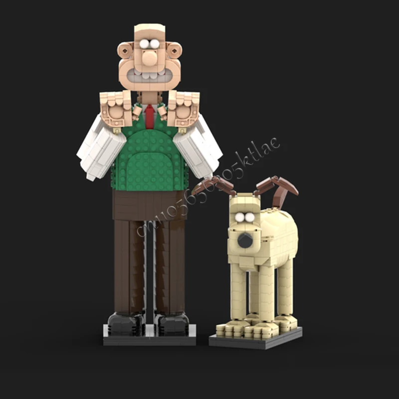 1120 pièces MOC personnaliser célèbre Wallace modèle à tête de brique Puzzle personnalisé Architecture éducation éducation ensemble d'assemblage jouets cadeaux