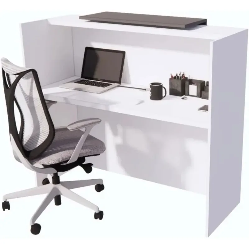 Modern Reception Nas Desk Multifunctional Modern Transaction Counter Top Laminate Desktop Standing Front Table Office Home