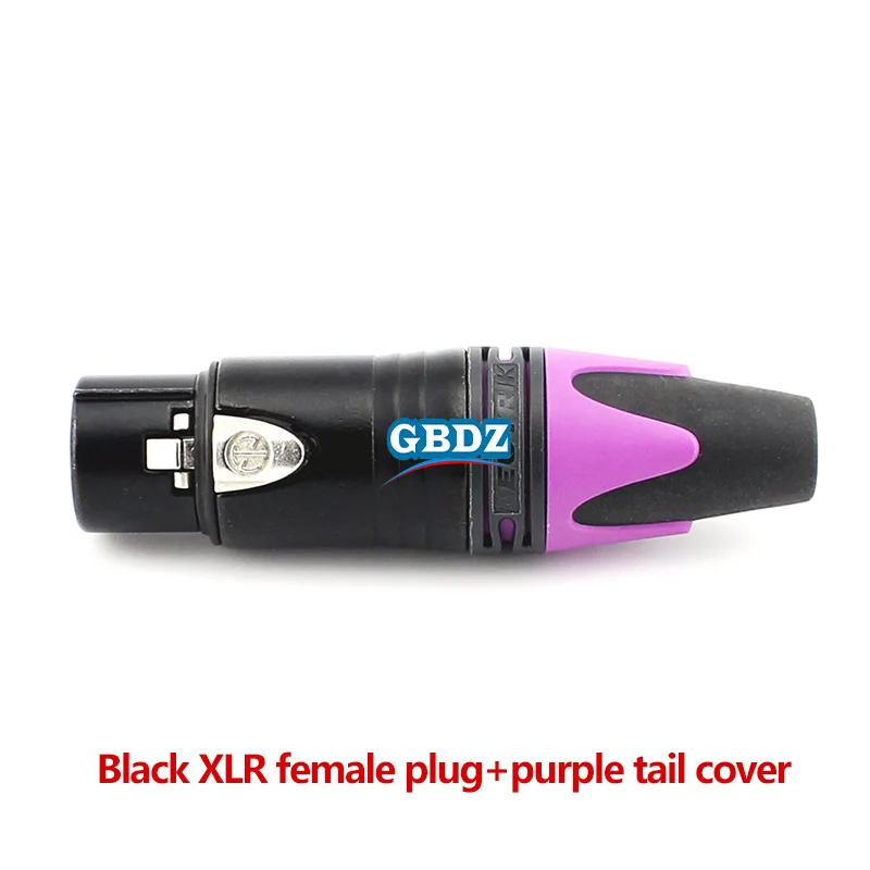 XLR 4-polige Stecker- und Buchsenanschlüsse Neutrik NC4MXX mit Farbring und Schwanzhülse zur Kodierungserkennung, symmetrischer XLR-Stecker – Detail 21