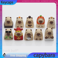 Capybara Keycaps For Mechanical Gamer Keyboard Customized Keycap Cartoon Kawaii Keycaps Gaming Keyboard Accessories Key Cap Gift