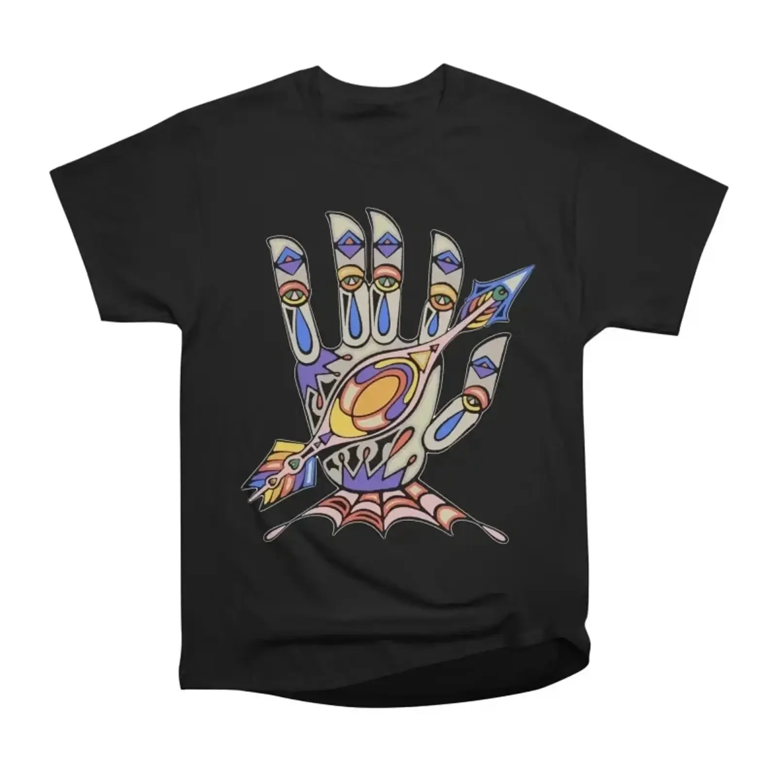 Into The Black Dark Gothic Mystery T-Shirt Vintage-Waschung Dehnbar Vielseitig Unisex-Designerkleidung Leicht Stilvoll