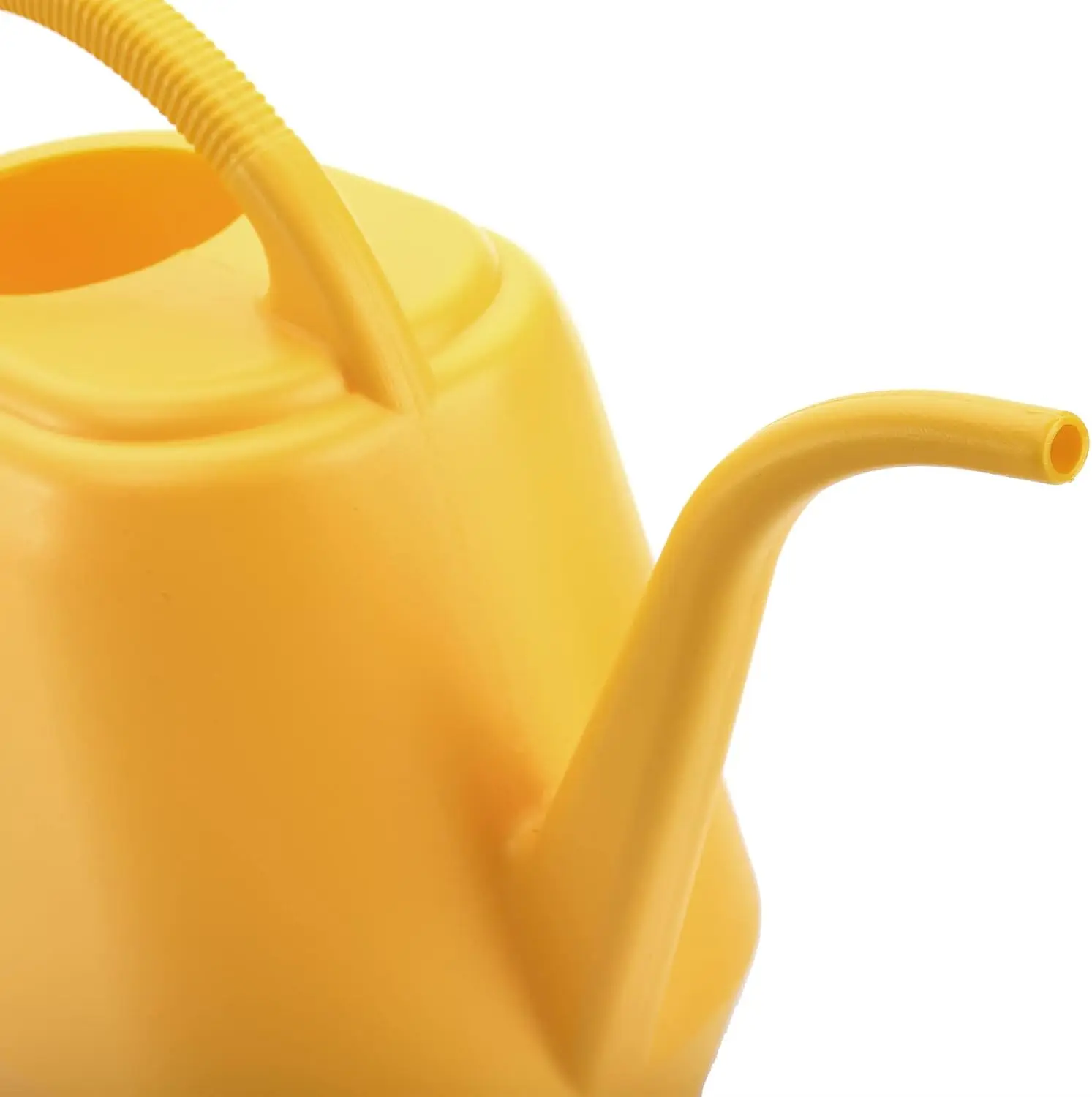 1-Gallon Plastic Watering Can with Long Spout for Indoor Outdoor Garden Plants, Yellow view 3