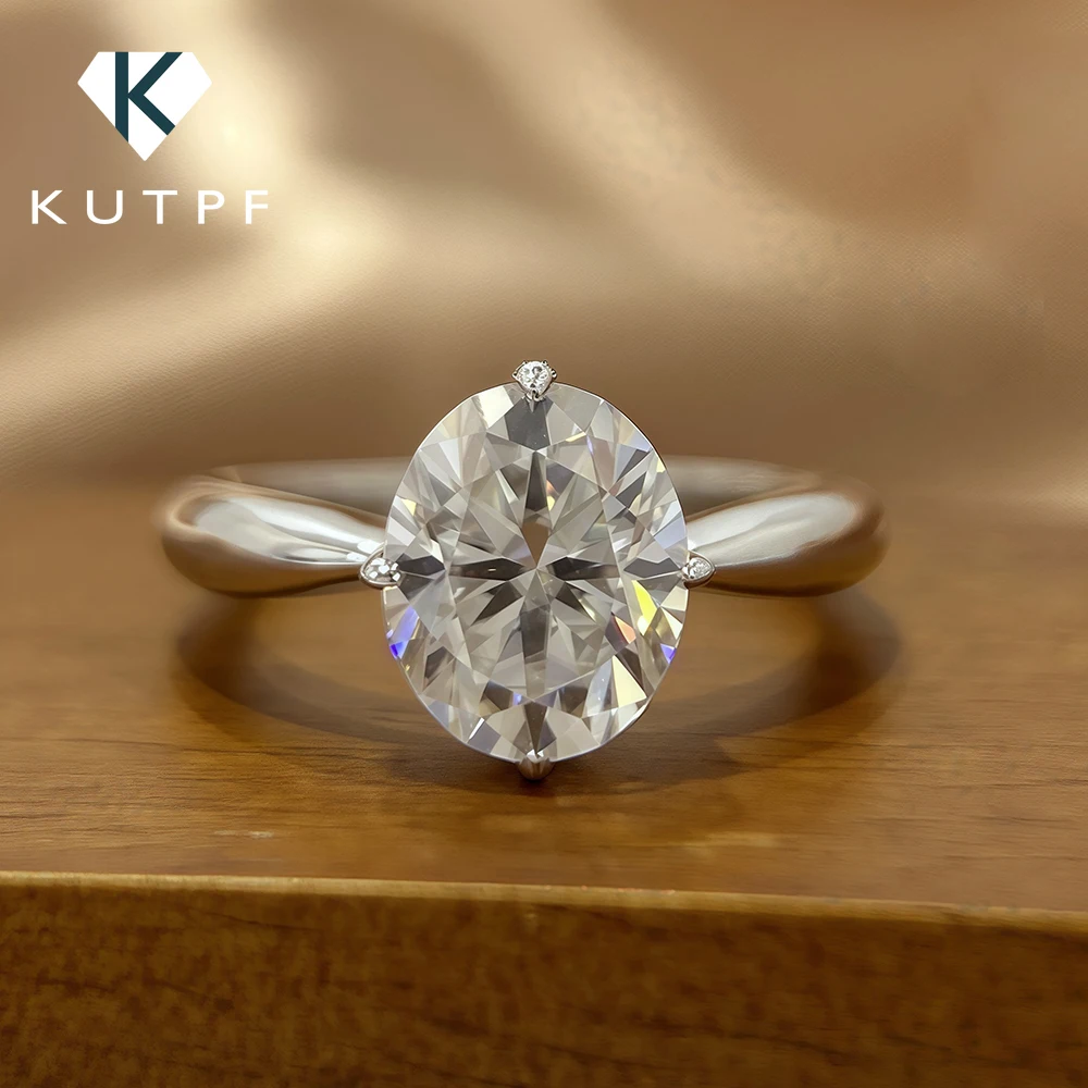 

Обручальные кольца с муассанитом 3 карата и сертификатом S925, серебро овальной огранки, обручальное кольцо с бриллиантами для женщин, изысканные ювелирные изделия