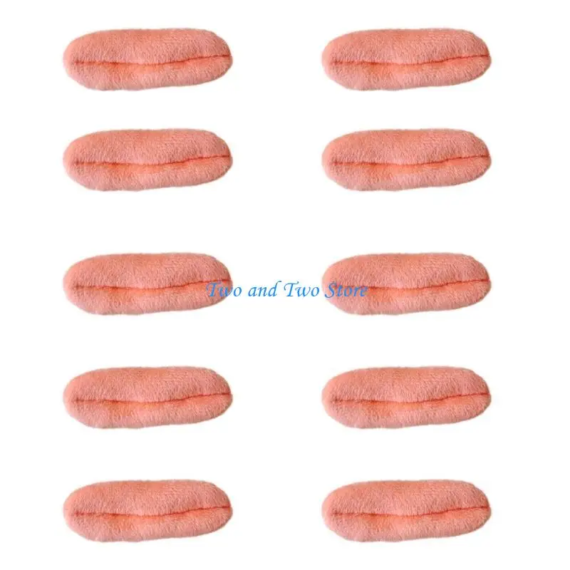 HX6F 20/10 قطعة أفخم عيون/الفم شكل بقع DIY قفازات دمية ظهره المفاتيح أدوات