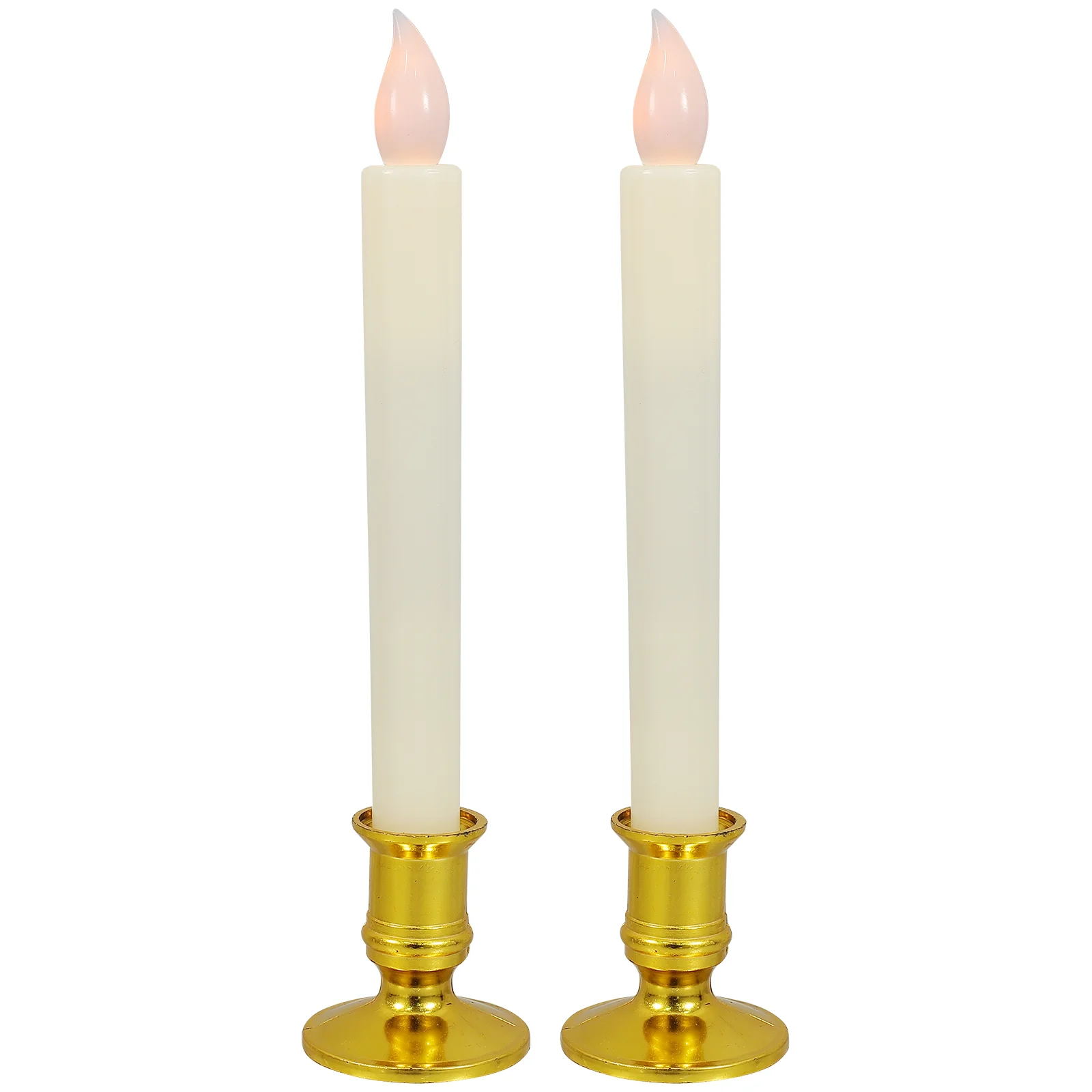 Flameless Candles Operated Led Warm Wick Light Tealight Wedding Christmas Decorations Outdoor Gold Base