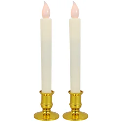 Flameless Candles Operated Led Warm Wick Light Tealight Wedding Christmas Decorations Outdoor Gold Base