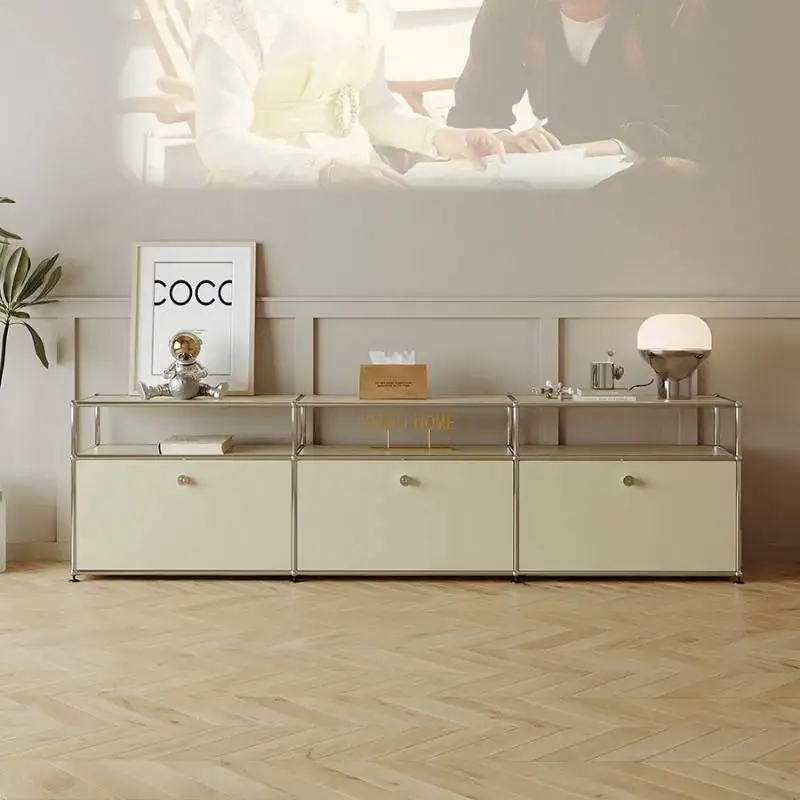 

Frame Industrial Tv Cabinet Shelves Storage Floor Unique Tv Cabinet Mid Century Lightweight Fluted Muebles Para Hogar Furniture