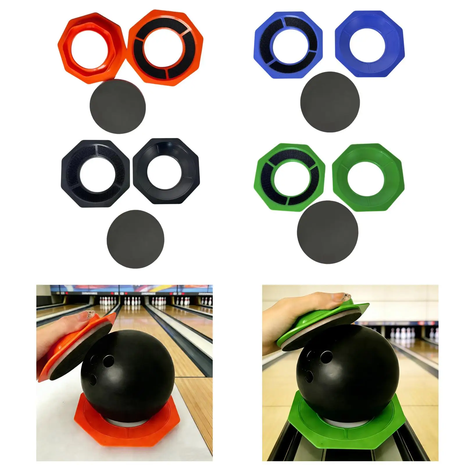 Ball Cup Organize Stand Hexagonal Plastic Professional Bowling Ball Holder Showcase for Bowling Enthusiasts