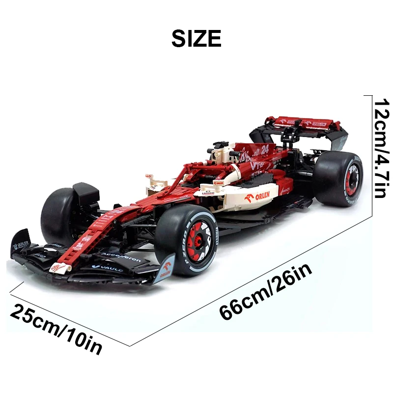 CADA 64005 MOC Formula Car F1S Model Building Blocks Brick DIY Puzzle Toys Assembly Birthday Christmas Gifts For Kids