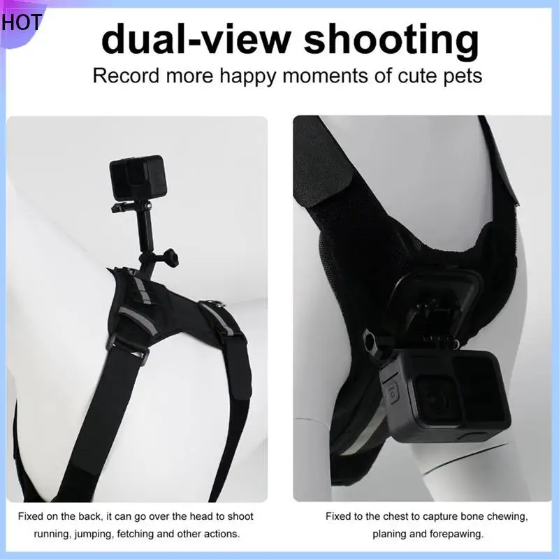 

B45C Adjustable Chest Strap For Gopro Hero 12 11 10 9 8 7 6 5 4 Sports Camera Holder Dog Harness