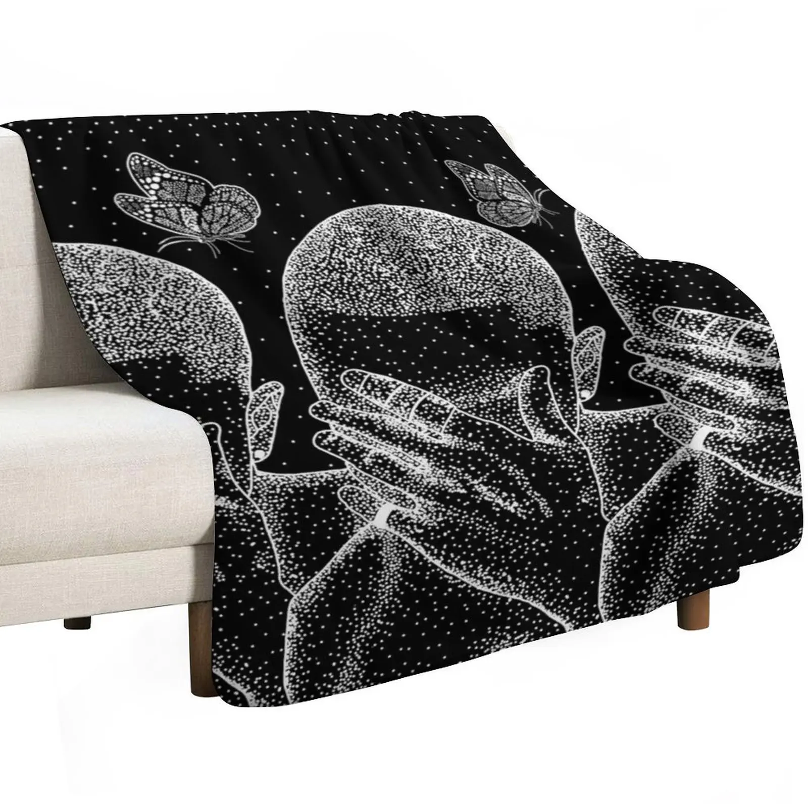 blond frank mandala Throw Blanket Decorative Beds wednesday Furry Polar Retros Loose Blankets