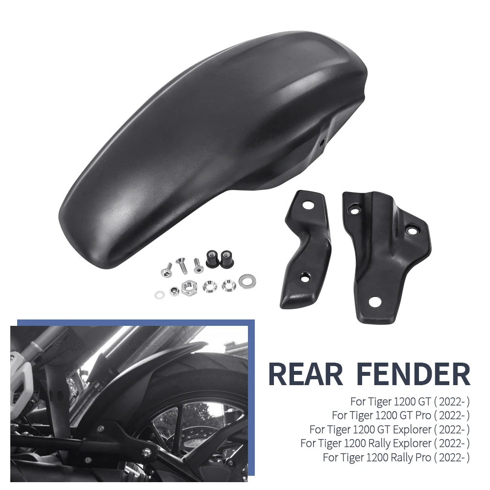 

Rear Fender Hugger Mudguard Mud Splash Guard Protection Protector Cover For Tiger 1200 Tiger1200 GT Pro Rally Explorer 2022-