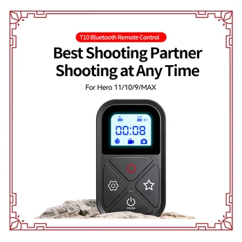 TELESIN T10 Control remoto Bluetooth para GoPro Hero 11 10 9 8Max con pulsera 80M control remoto inteligente inalámbrico para accesorios GoPro