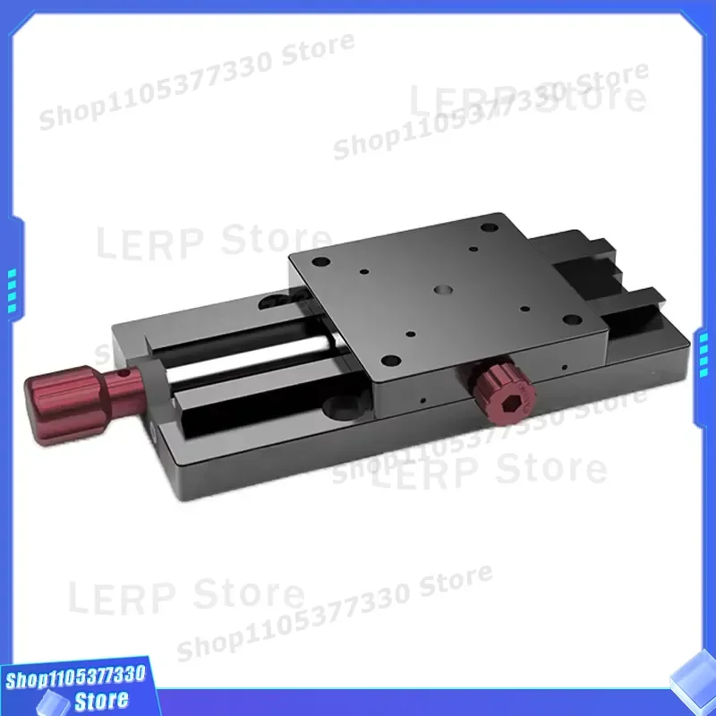 PT65 Manual Translation Table Dovetail Groove Direct Drive 1D Fine Tuning Sliding Stage Precision Linear Positioner with One