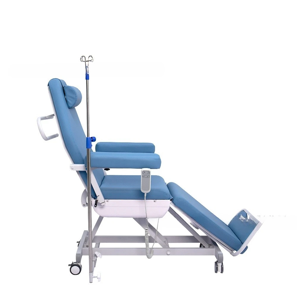 BElectric blood collection chair outpatient blood transfusion reclining dialysis chair with adjustable