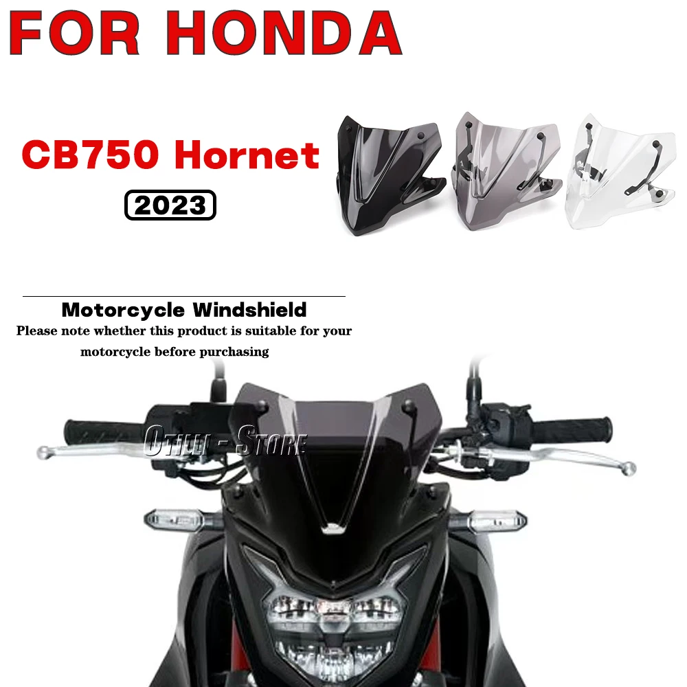 

For HONDA CB750 Hornet 2023 Motorcycle Accessories Windshield Visor Acrylic Front Windshield Shroud Wind Deflector kit