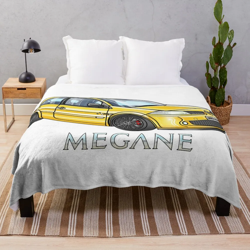 

Megane liquid yellow! French car lover! R26! Throw Blanket Picnic for babies Flannel Fabric Blankets