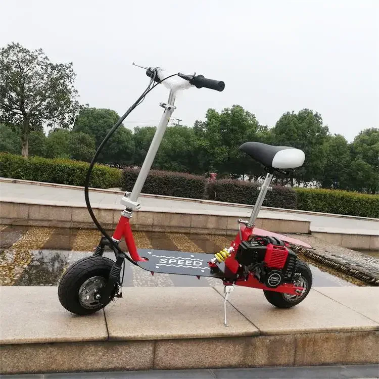 Petrol Powered Scooter Mini Walking Scooter Adult Small Wheel Scooter Two Stroke Gas Scooter