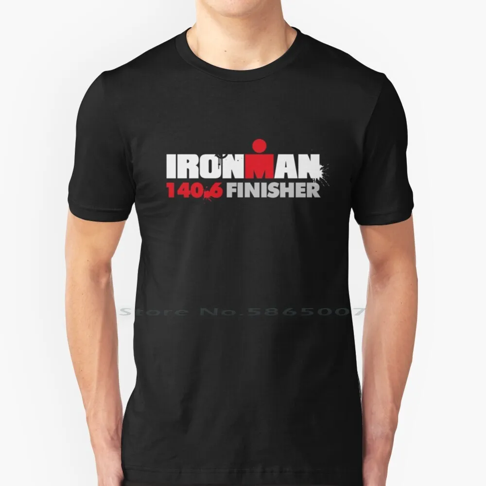 Triathlon Finisher , Swim Bike Run 140.6 T Shirt Cotton 6XL Triathlon Bike Swim Finisher Fitness Cycling Marathon Running 70 3