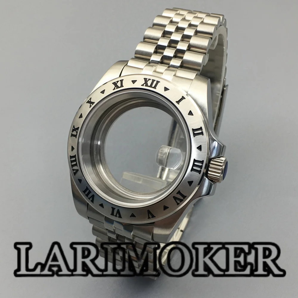 

LARIMKOER 40.5mm Stainless Steel Diver Watch Case Strap Sapphire Suitable For NH3nts5 NH36 ETA PT5000 Miyota DG2813 Movements