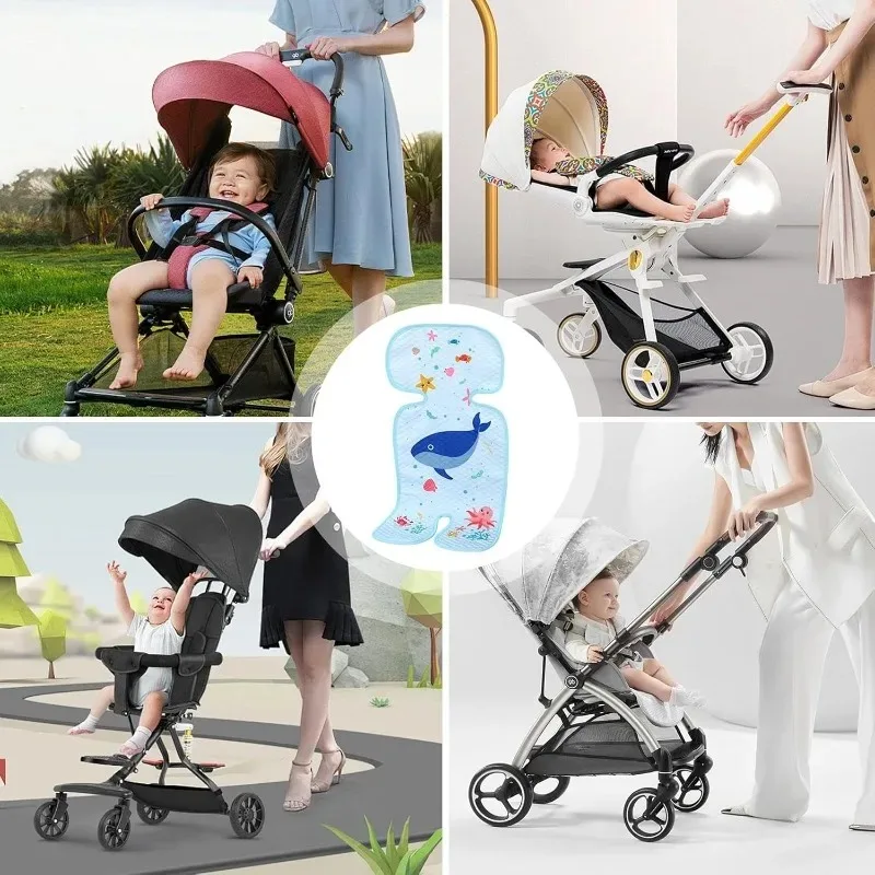 

NEWEST Pad for Babies Car Seat Cooler Baby Cooling Mat for Pram Breathable Padded Stroller Cooling Mat Cooling Cushion Liners