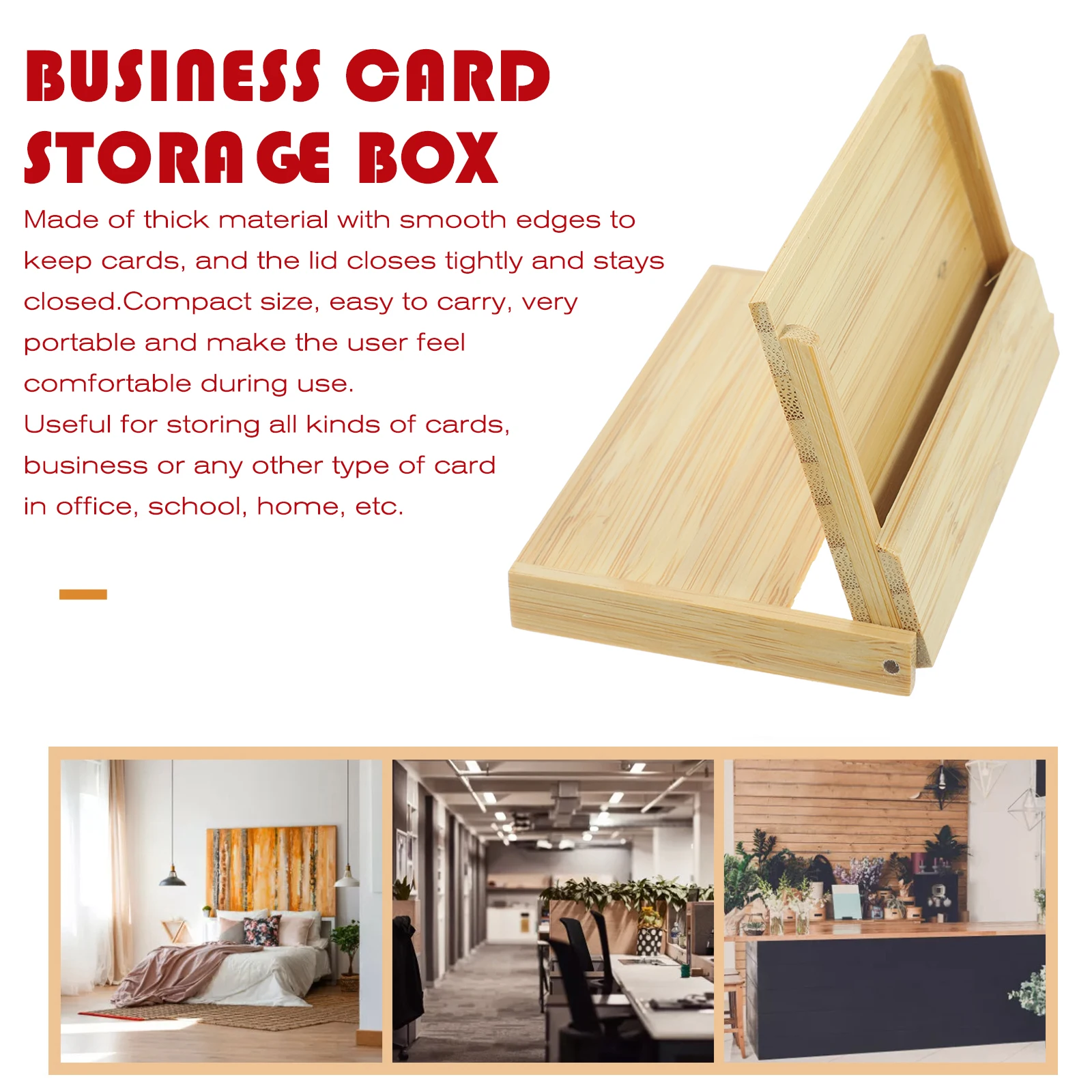 Large Capacity Business Card Holder Portable Card Case for Men Stylish and Sturdy Design Business Cards Case Office Supplies
