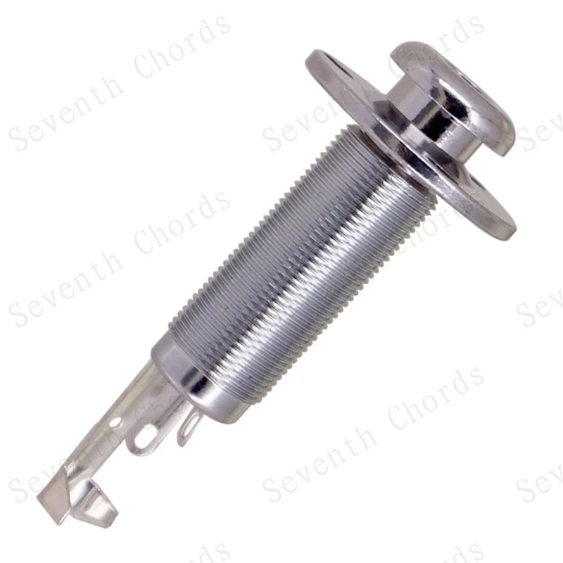 1Pcs Messing 1/4 "6,35 Strap Lock Pin Jack Ende Ausgang Eingang Buchse Für Bass Akustische Elektrische Gitarre Zubehör teile – Detail 7