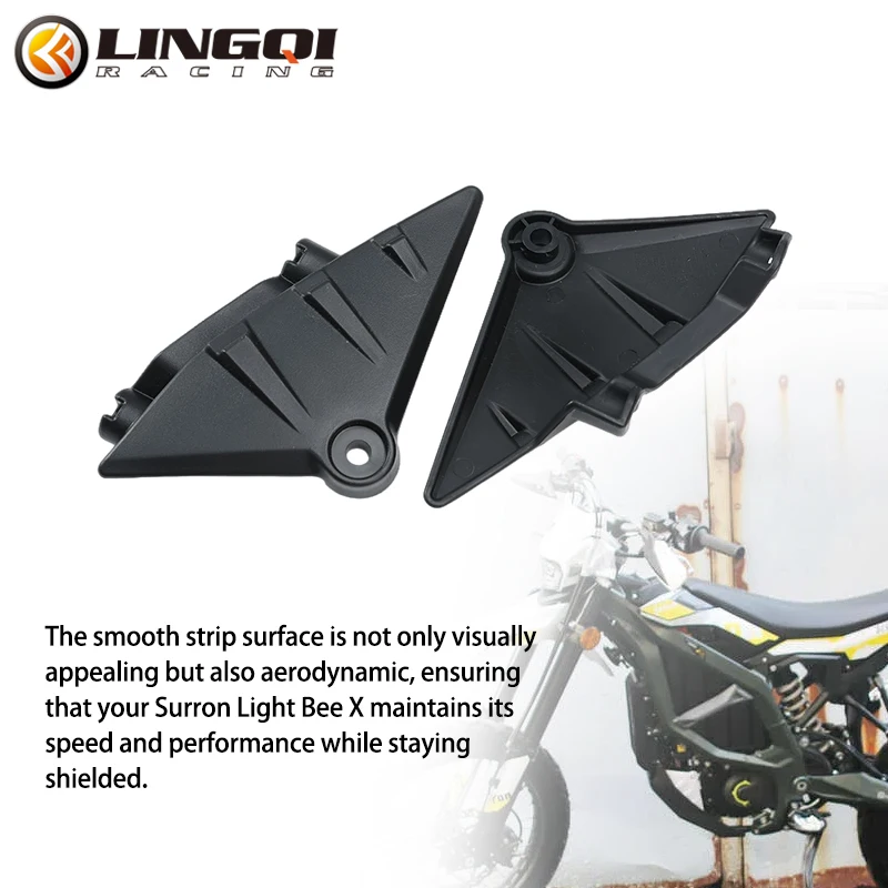 LINGQI Ebike Battery Bottom Cover Side Panel Pad Protection Fender Plastic for Ultra Bee Ultrabee Electric Bikes Pit Dirt Bike