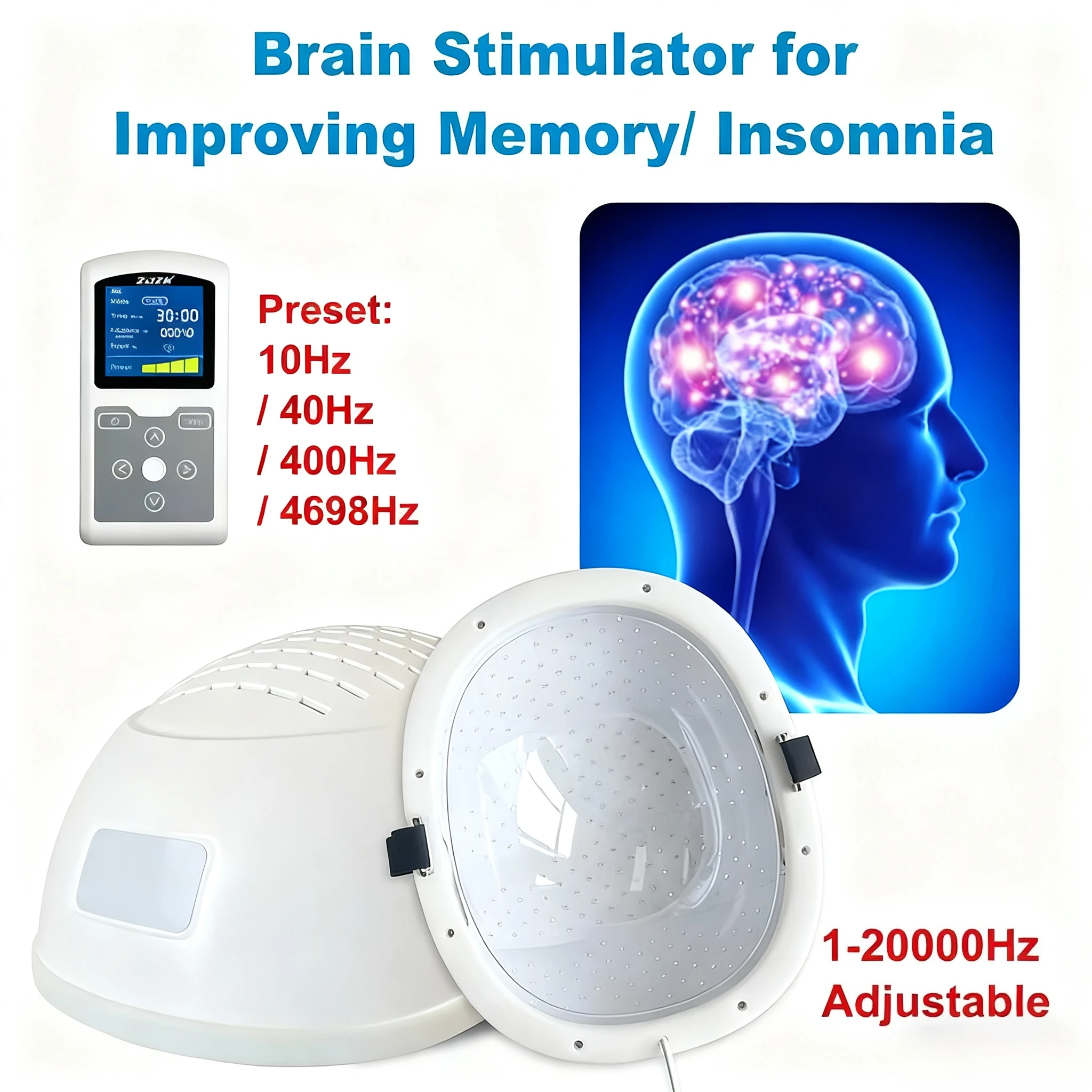 

Неинвазивный шлем для стимуляции мозга PBM, 810 нм, фотобиомодуляция, терапия Nir Light для психического здоровья, нейродегенеративные заболевания