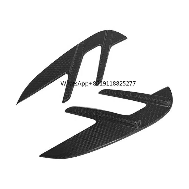 G80 Add On Style Dry Carbon Side Vents Front Fender Side Vents Signal Light Fender Cover Fit For BMW New M3 G80