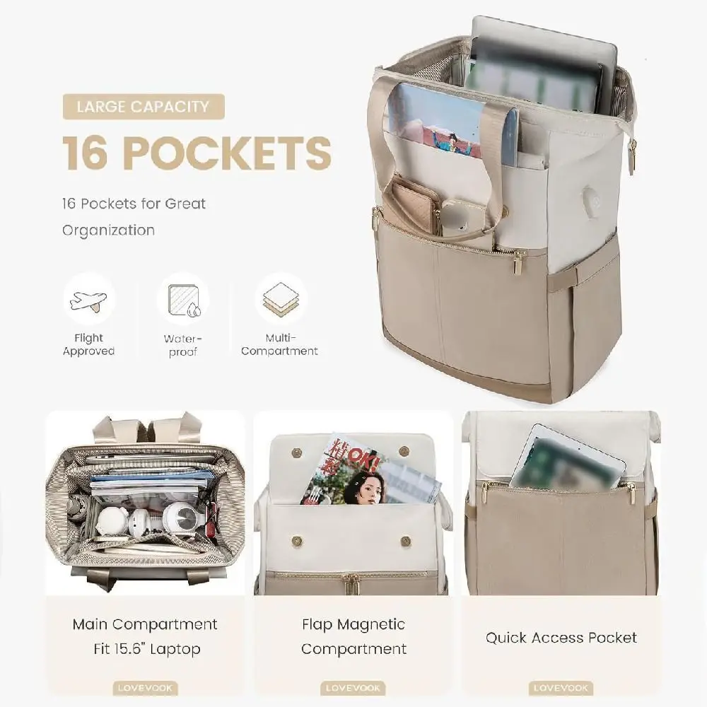 Sac à dos de voyage pour ordinateur portable, grande capacité, étanche, multifonctionnel, pour étudiants, cartable d'école, respirant, léger, sac à bandoulière pour maman