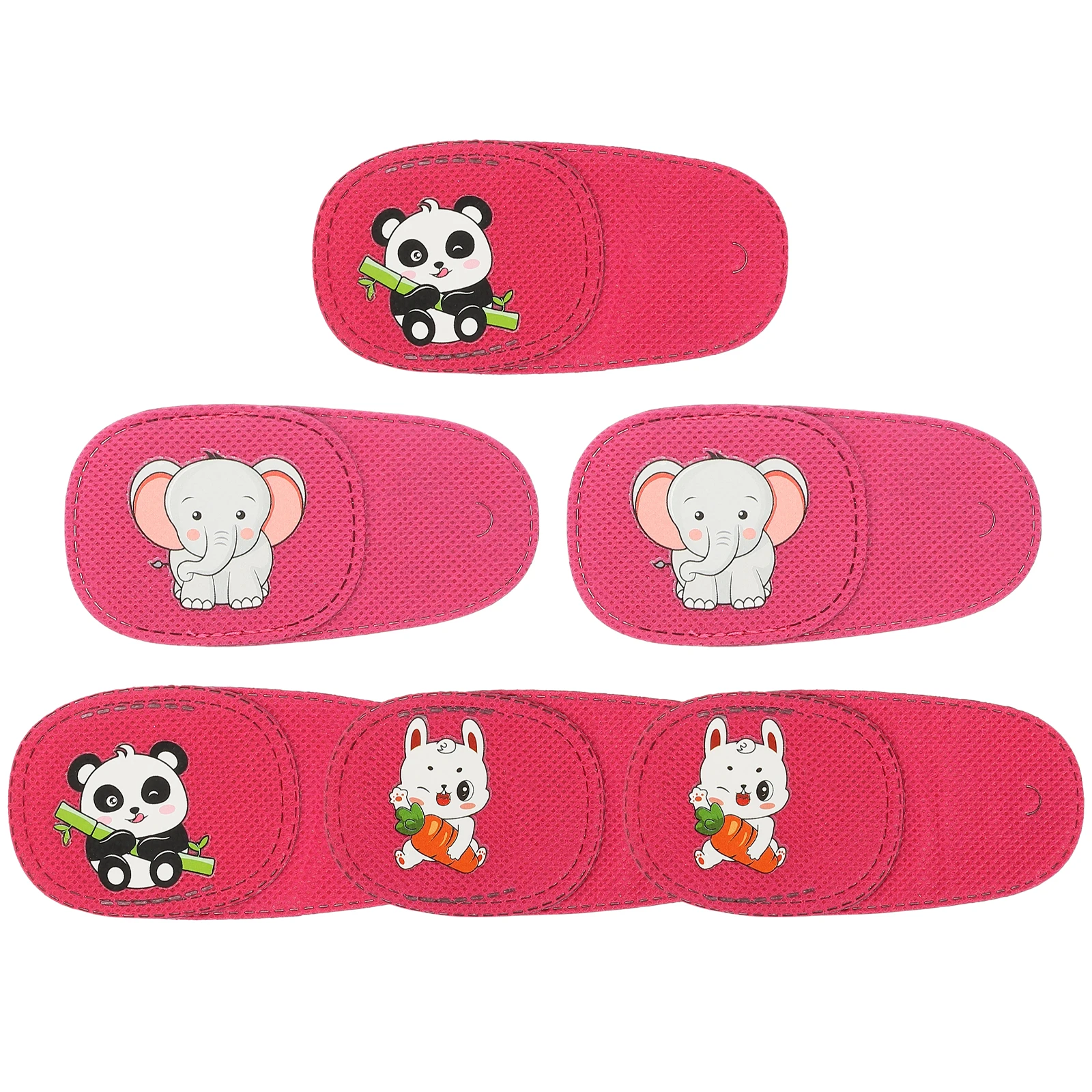 

6Pcs Eye Patch Kids Amblyopia Correction Comfortable Soft Non-Woven Cloth Toddler Eye Protector Cartoon Design