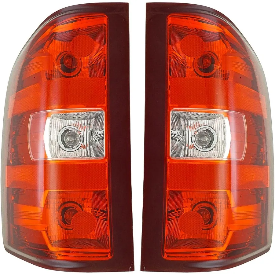 مجموعة إضاءة خلفية للسائق والركاب مكونة من قطعتين متوافقة مع 07-13 تشيفي سيلفرادو 1500 07-14 مع عجلة خلفية واحدة 2500 #1