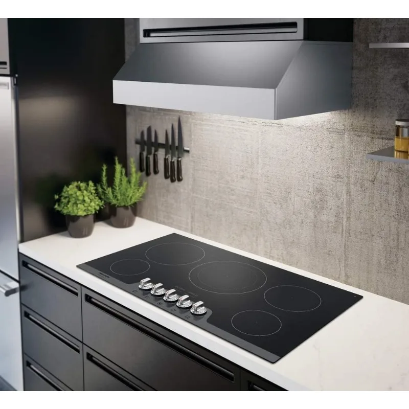 فريجيدير FGEC3648US Gallery Series 36 بوصة موقد كهربائي ناعم من الفولاذ المقاوم للصدأ