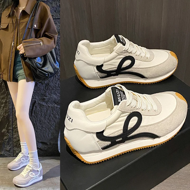 

Женская обувь Forrest Gump, новые весенне-летние белые туфли, тренировочная обувь в стиле ретро, дышащая спортивная повседневная обувь, женская обувь