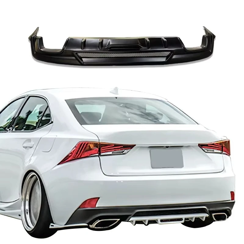 Carworld Car Rear Lip Diffuser 2014-2020 For LEXUS IS300 IS350 IS200T LED Light ABS Plastic Jiangxi
