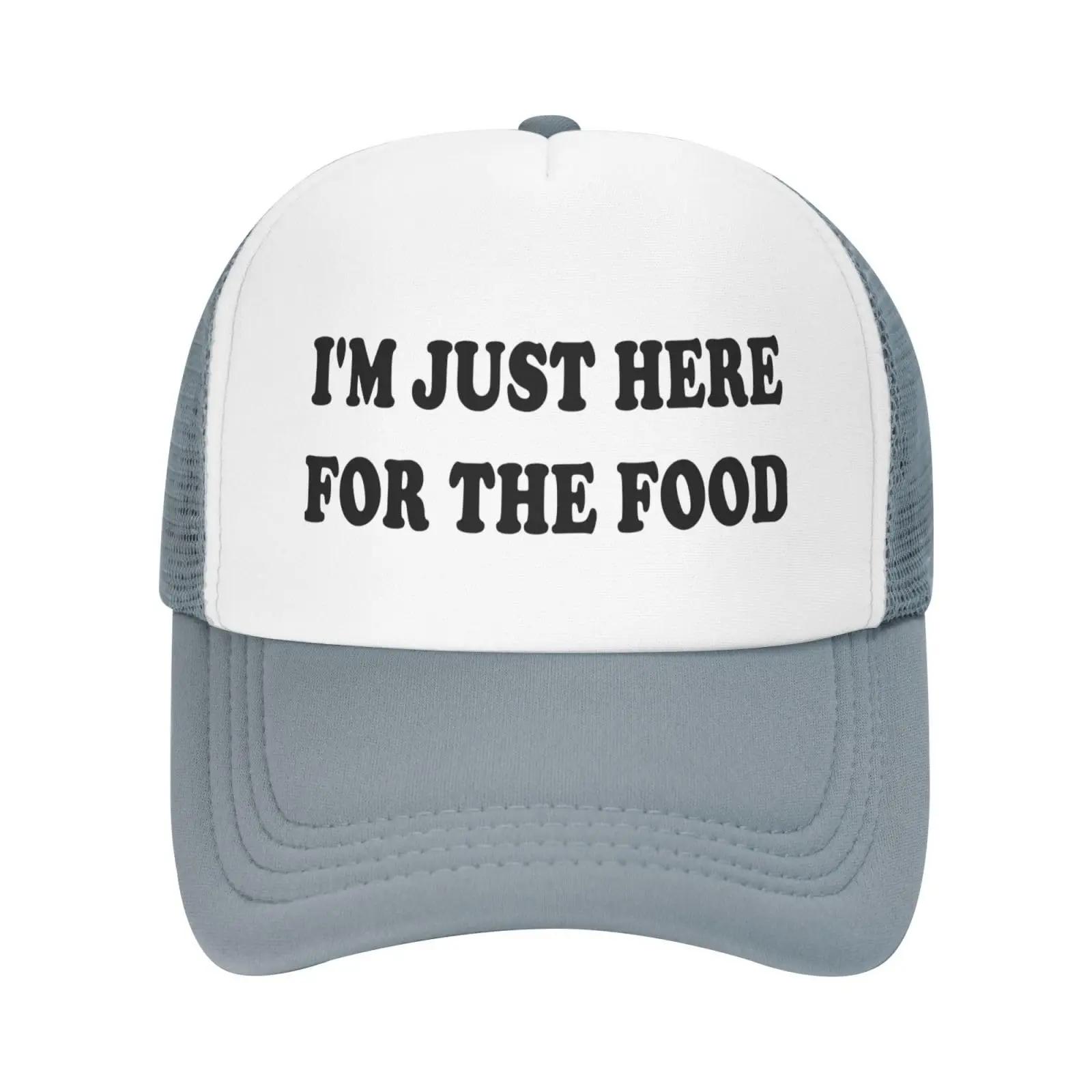 

I'm Just Herefor The Food Hat Funny Trucker Hats Gag Gifts Funny Hats for Women Man Crazy Vintage Snapback Baseball Caps