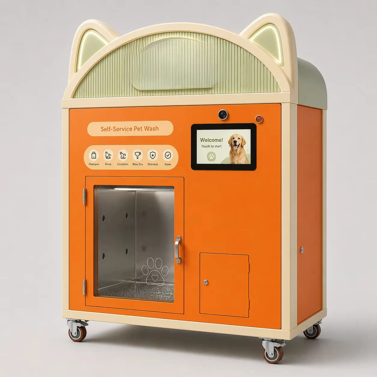 Commercial Self-Service Dog Wash Station Automatic Pet Washing Drying Machine Touchscreen Disinfecting Fragrance for Pet Shops